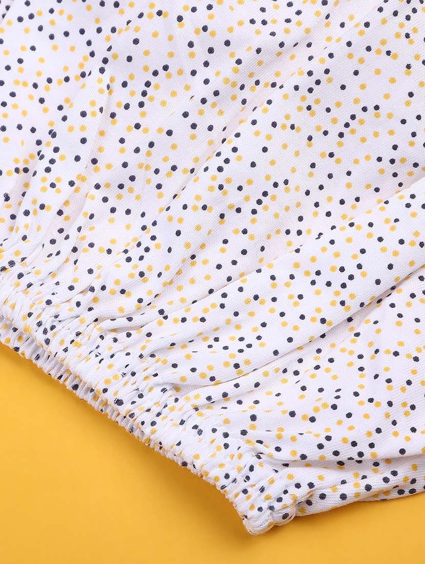 girls floral puff sleeves dungaree dress with bloomer - 22248624 -  Standard Image - 4