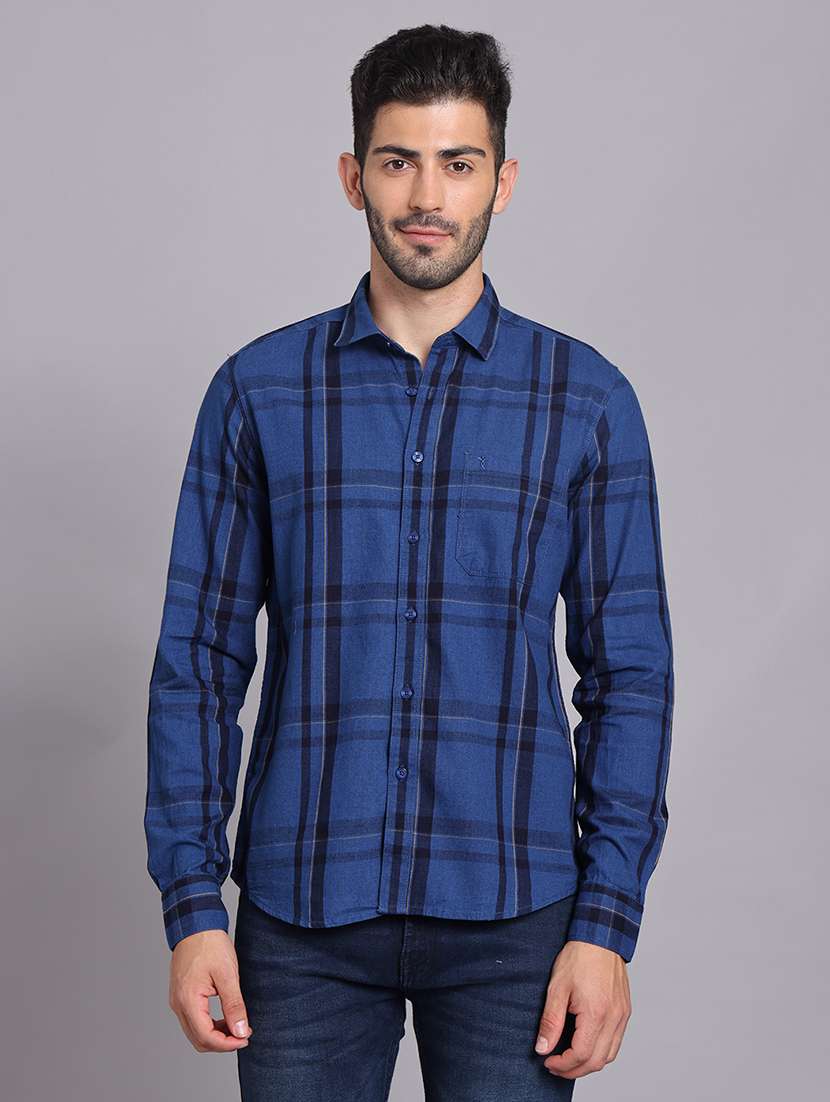 Men Collared Long Sleeve Regular Fit Shirt - 22248873 -  Standard Image - 1