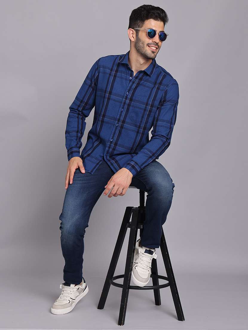 Men Collared Long Sleeve Regular Fit Shirt - 22248873 -  Standard Image - 6