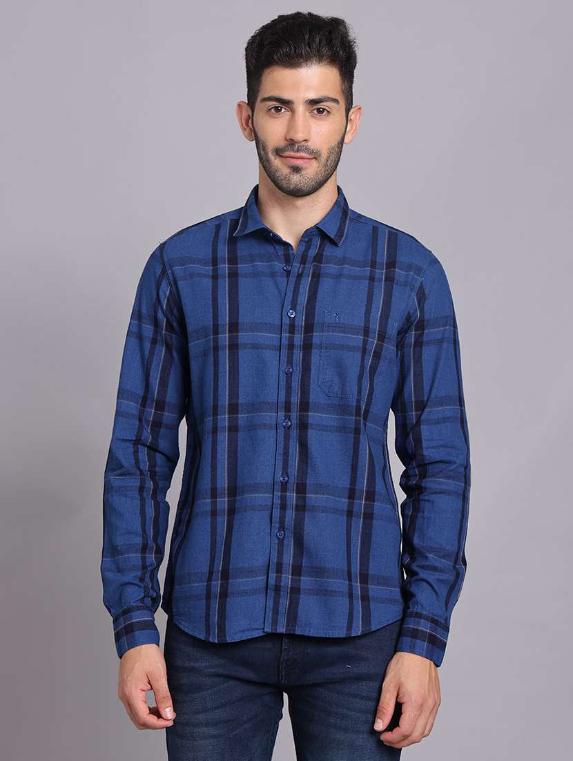 men collared long sleeve regular fit shirt - 22248874 -  Standard Image - 1