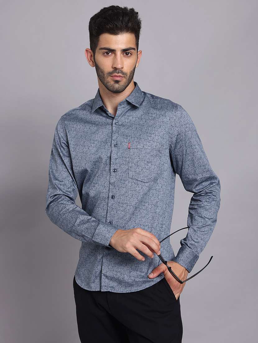 men collared long sleeve regular fit shirt - 22248875 -  Standard Image - 4