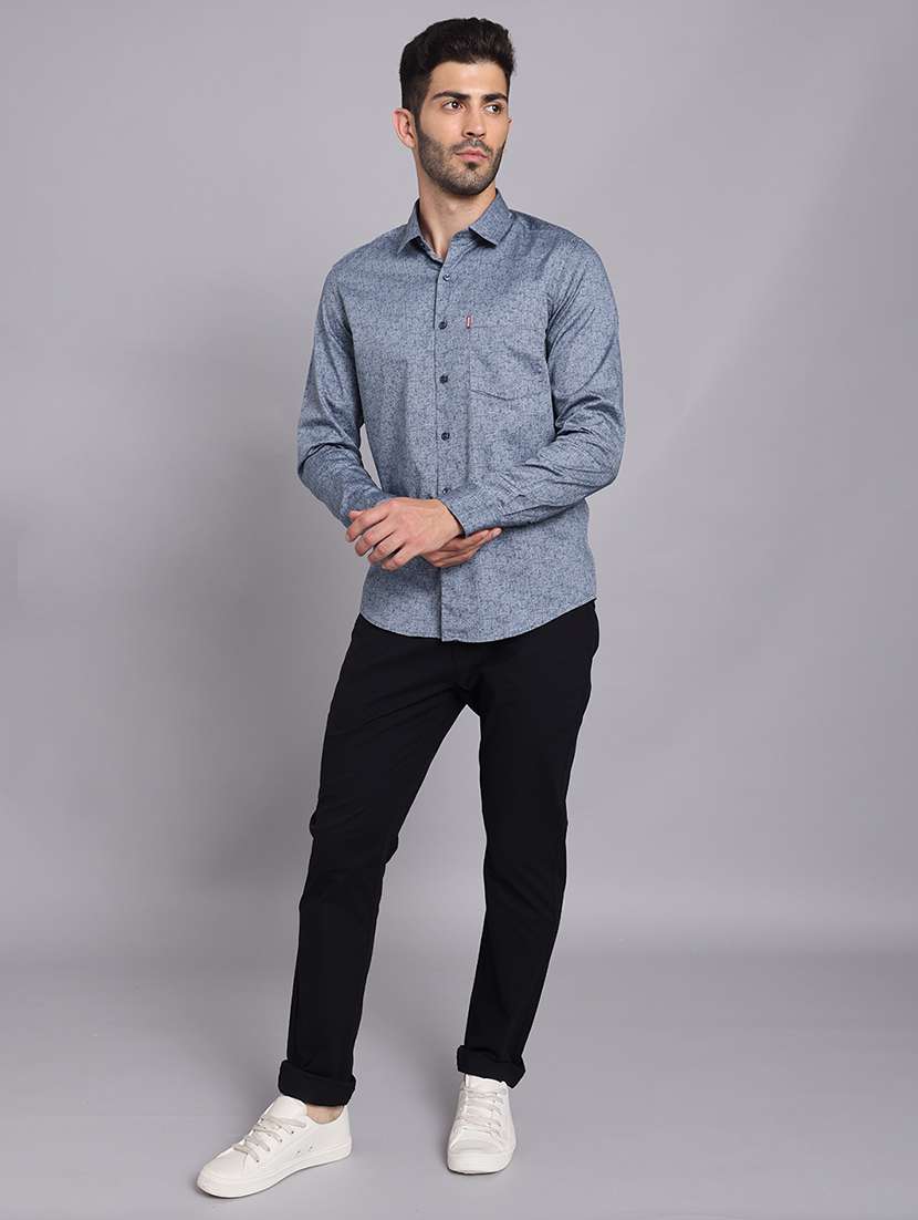 men collared long sleeve regular fit shirt - 22248875 -  Standard Image - 6