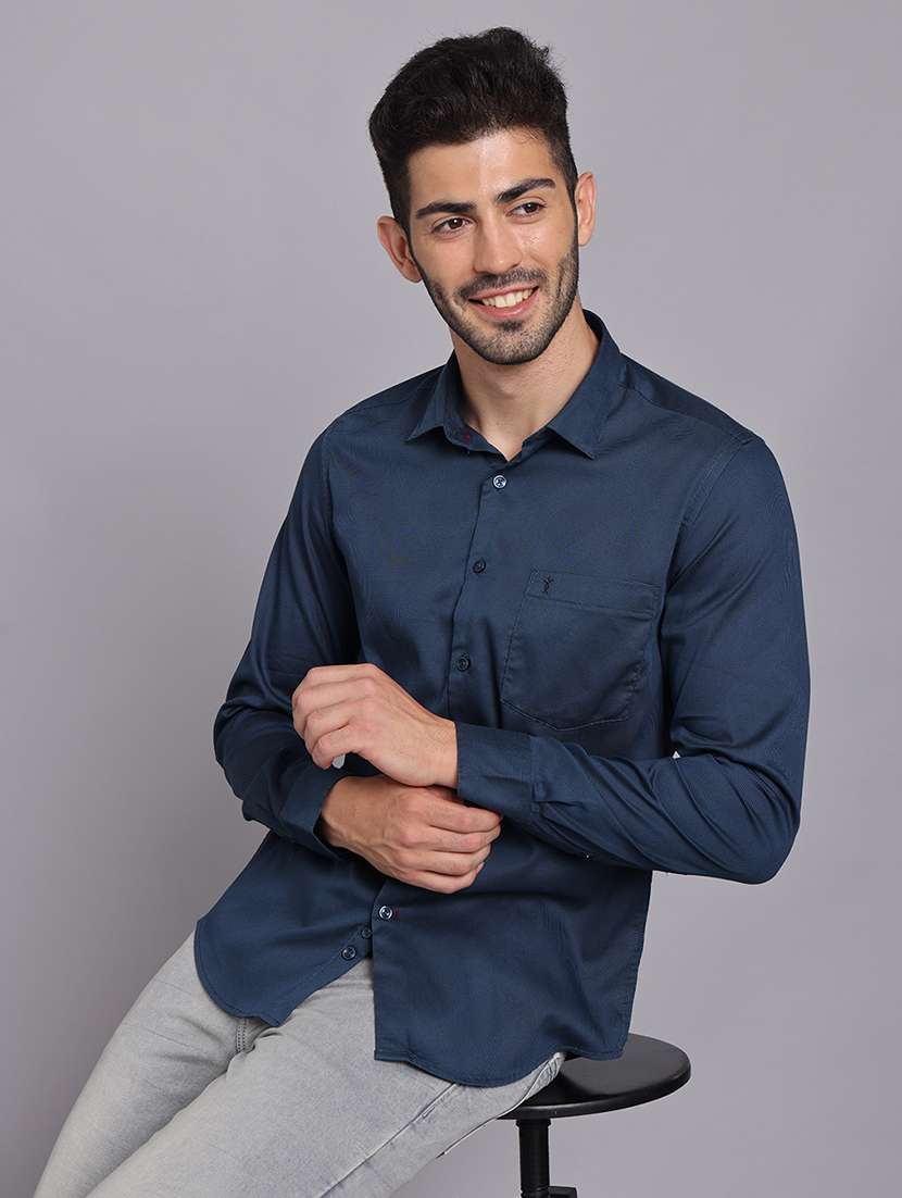 men collared long sleeve regular fit shirt - 22248876 -  Standard Image - 6