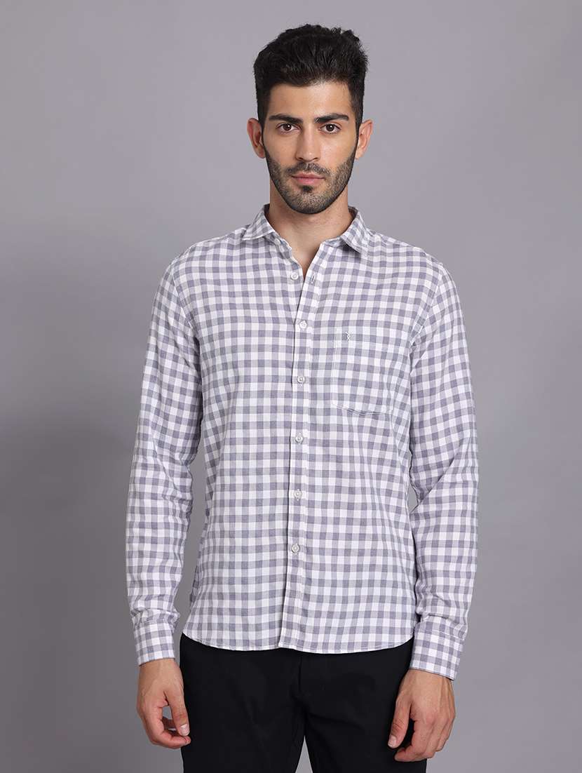 men collared long sleeve regular fit shirt - 22248884 -  Standard Image - 1