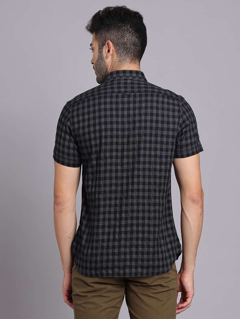 men collared short sleeve regular fit shirt - 22248888 -  Standard Image - 4