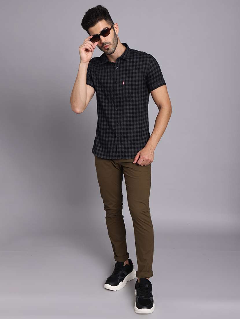 men collared short sleeve regular fit shirt - 22248888 -  Standard Image - 6