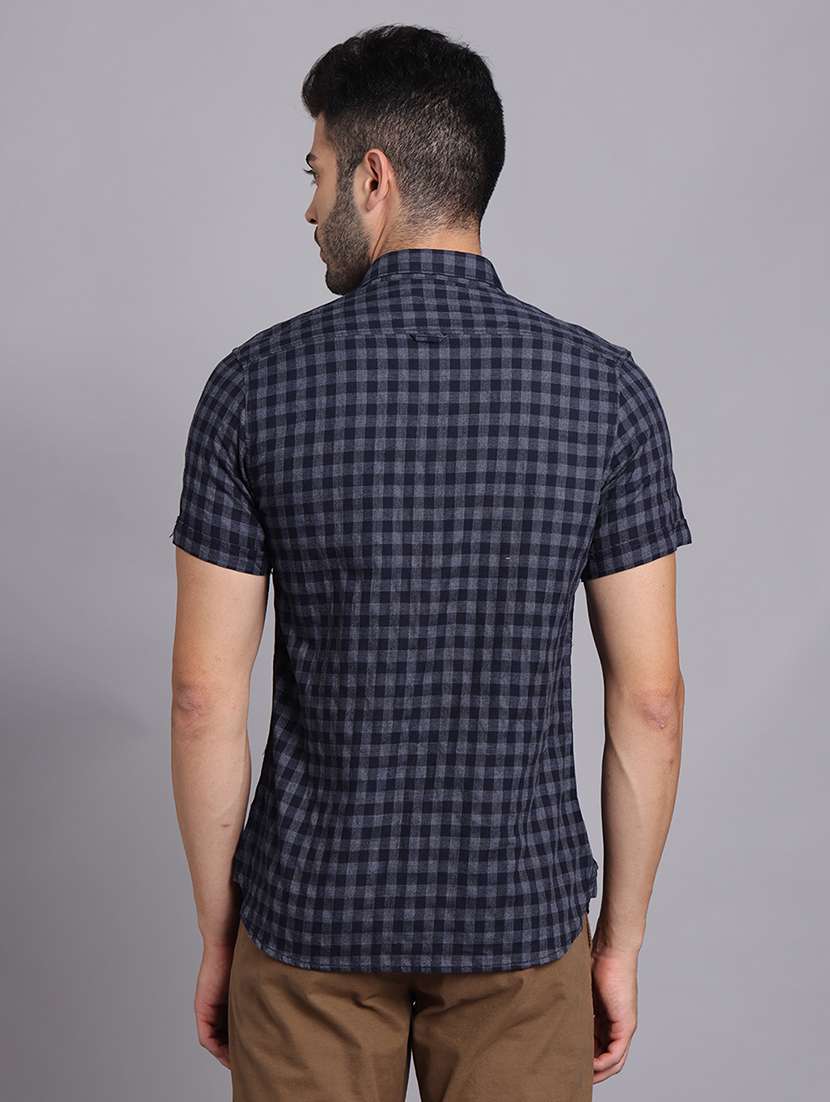 men collared short sleeve regular fit shirt - 22248889 -  Standard Image - 4