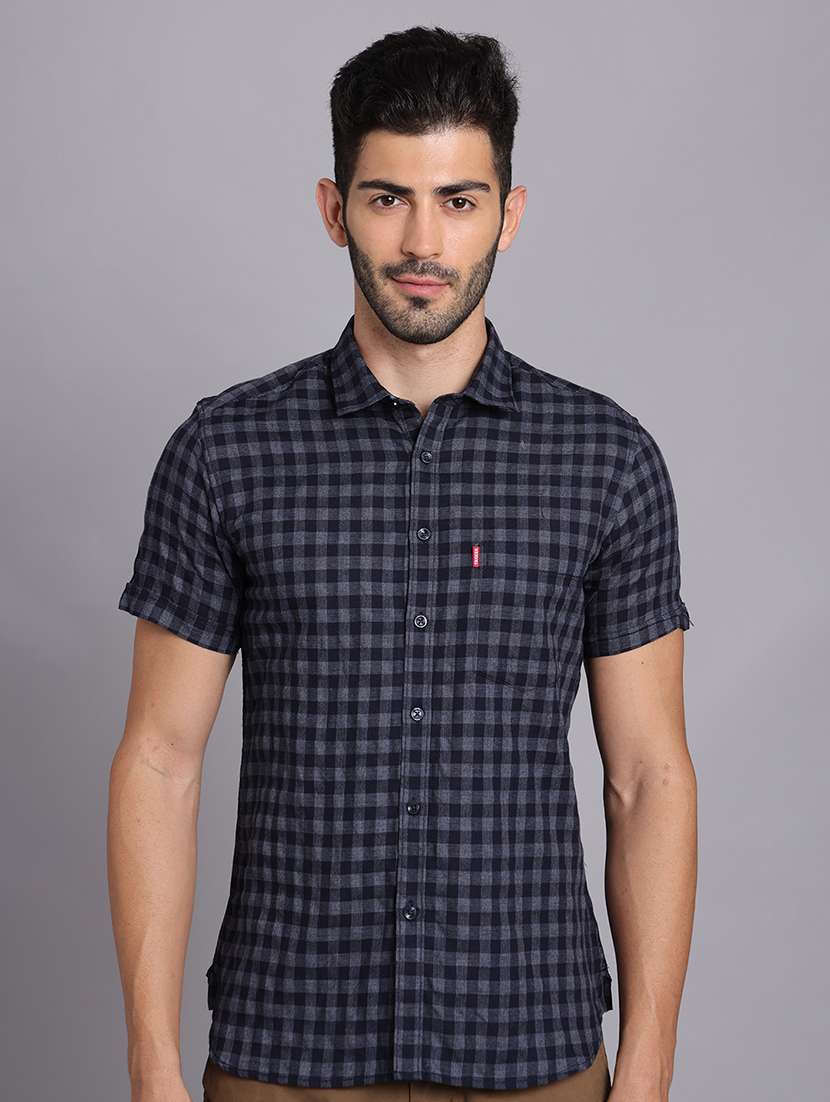 men collared short sleeve regular fit shirt - 22248889 -  Standard Image - 6