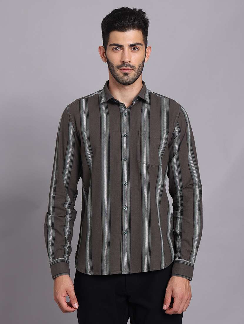 men collared long sleeve regular fit shirt - 22248892 -  Standard Image - 1