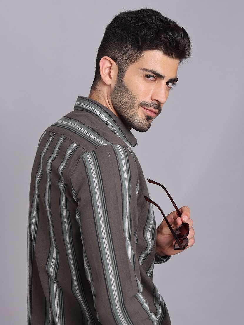 men collared long sleeve regular fit shirt - 22248892 -  Standard Image - 6