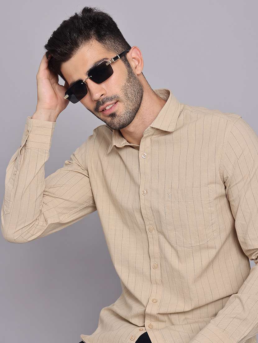 men collared long sleeve regular fit shirt - 22248894 -  Standard Image - 6