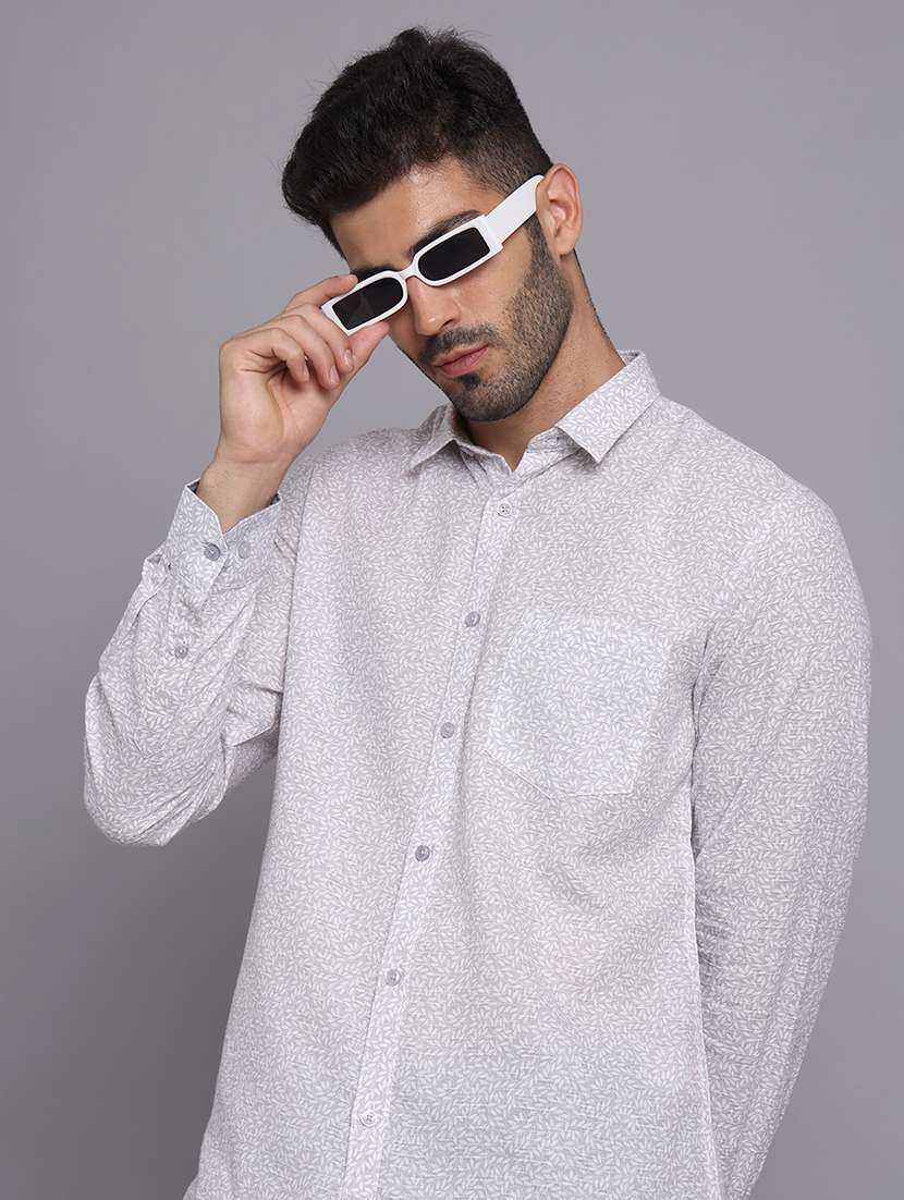 men collared long sleeve regular fit shirt - 22248901 -  Standard Image - 1