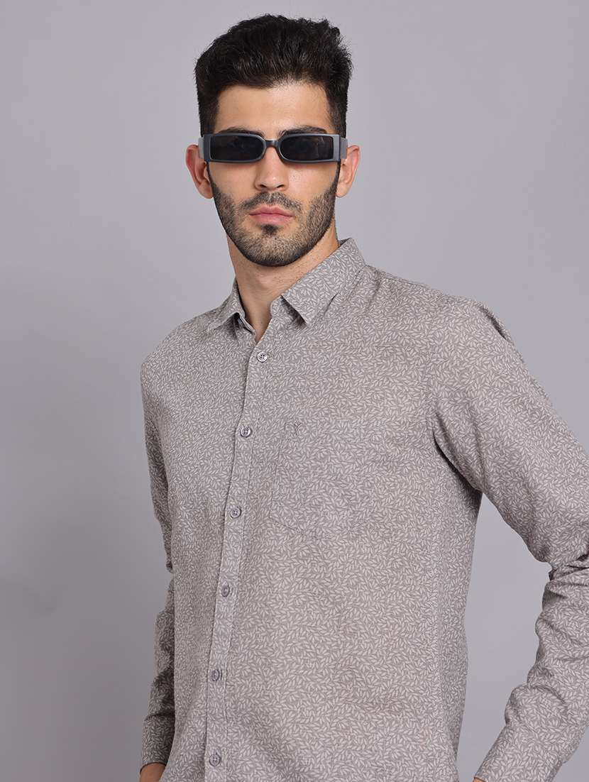 men collared long sleeve regular fit shirt - 22248902 -  Standard Image - 1