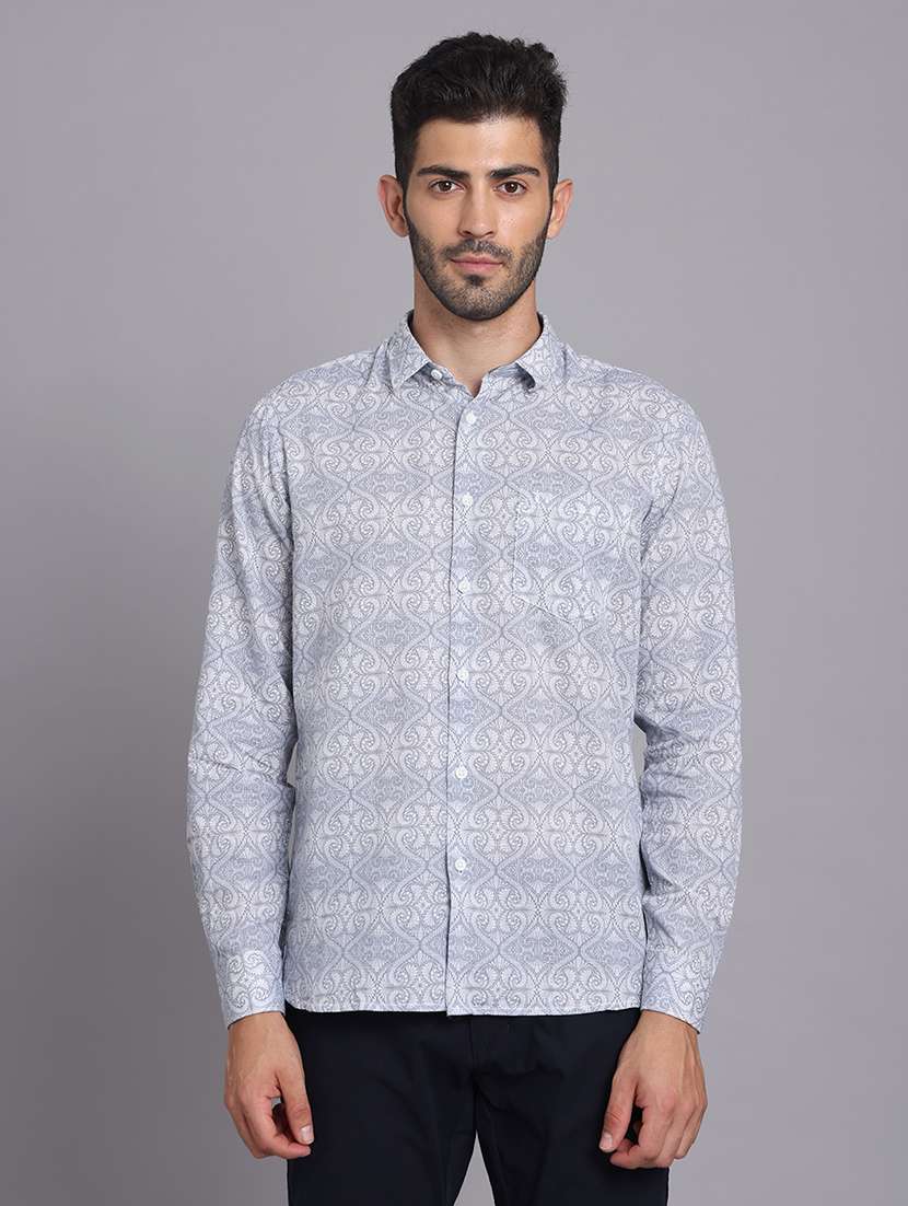 men collared long sleeve regular fit shirt - 22248905 -  Standard Image - 1