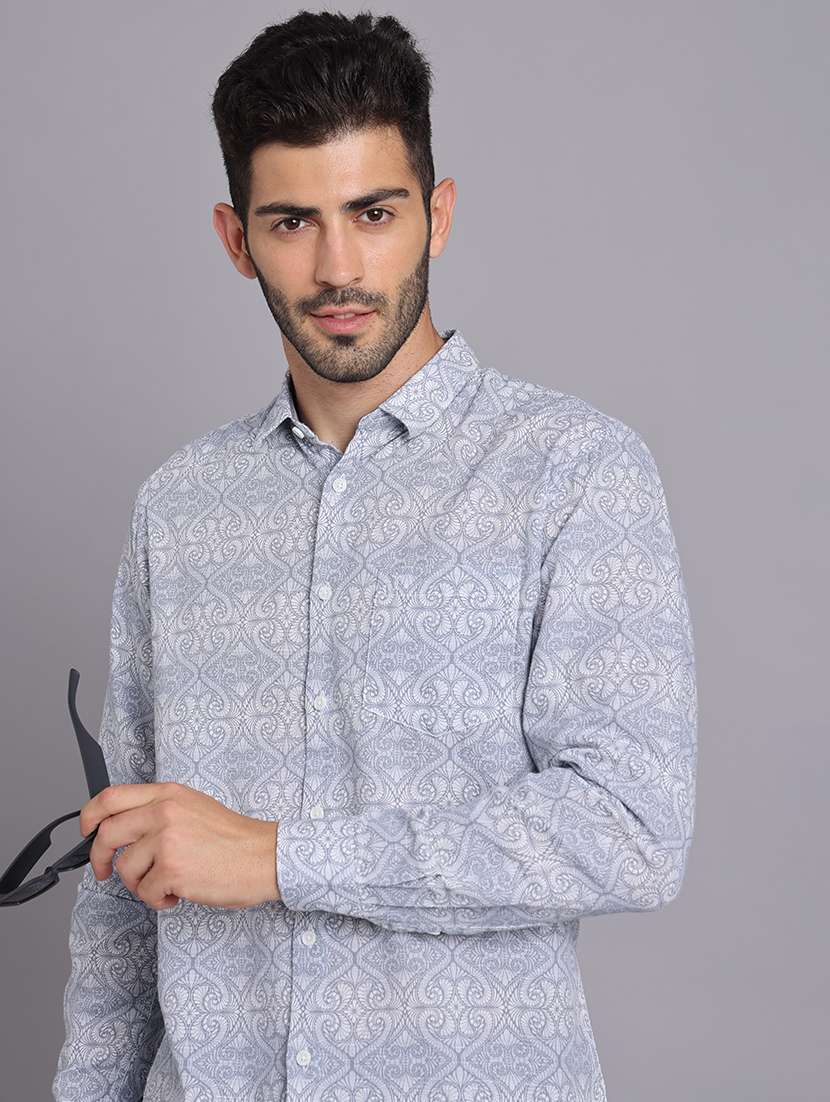 men collared long sleeve regular fit shirt - 22248905 -  Standard Image - 6