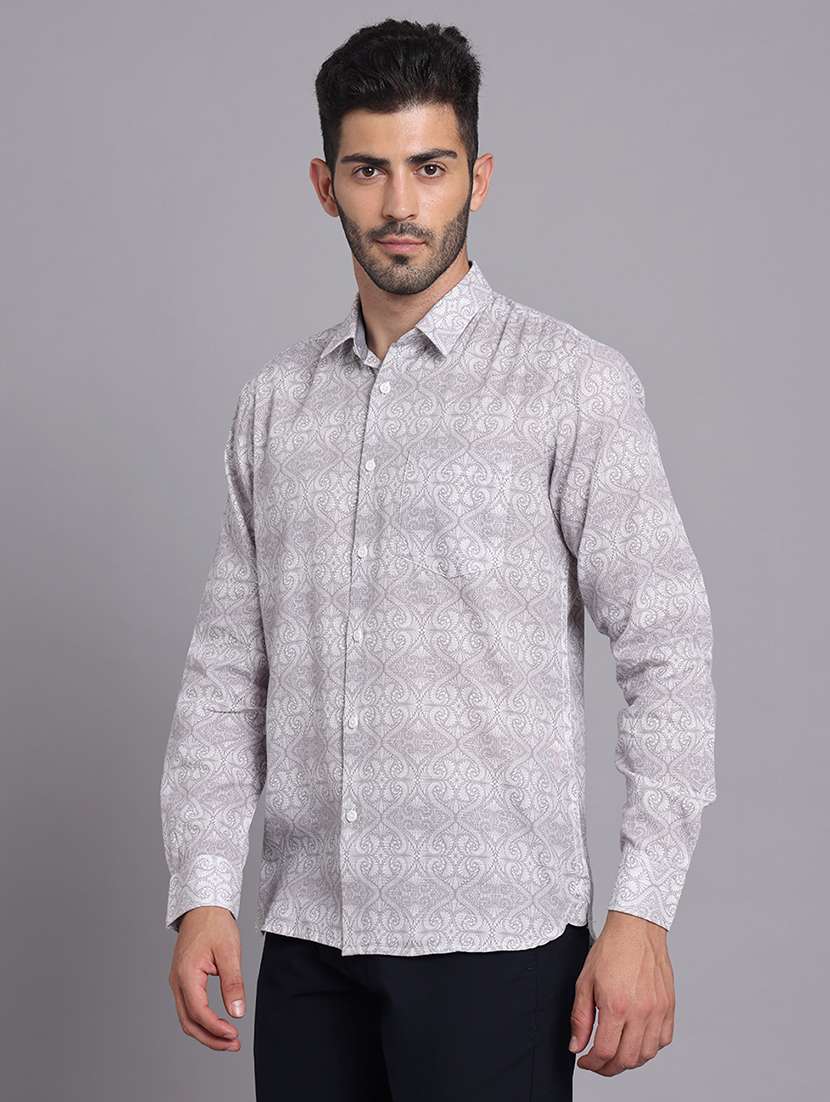 men collared long sleeve regular fit shirt - 22248906 -  Standard Image - 1