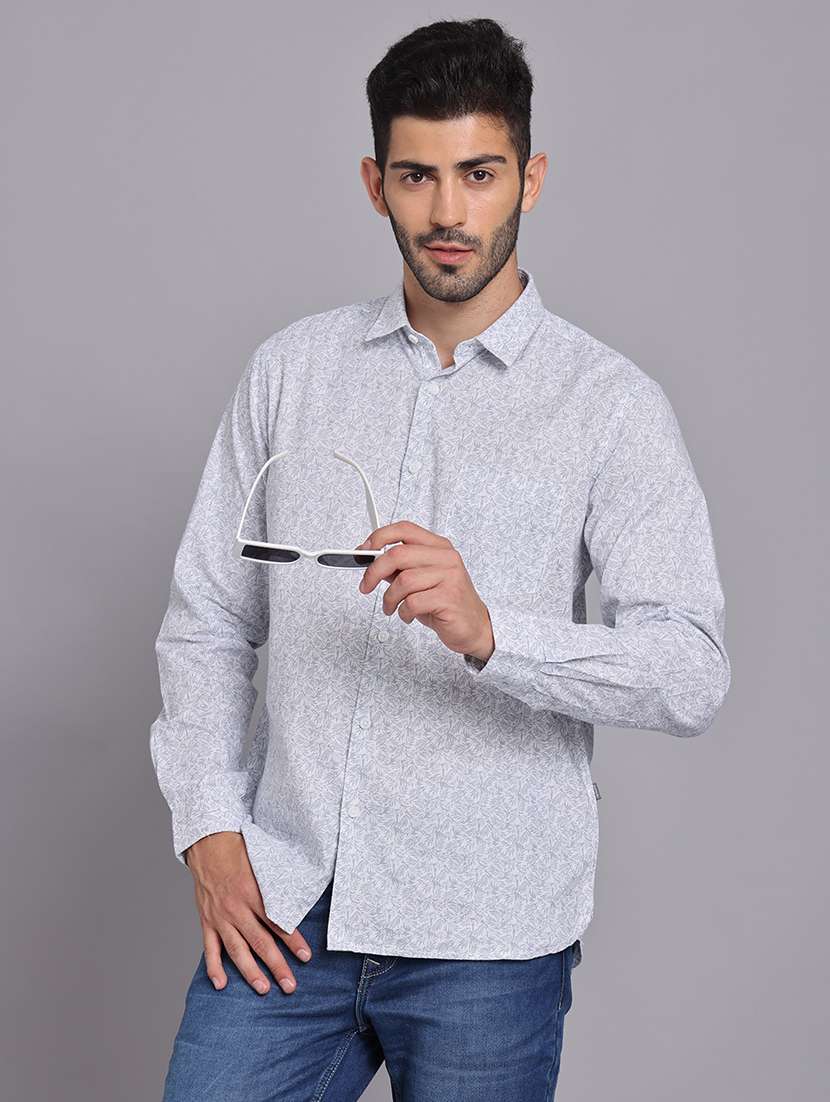 men collared long sleeve regular fit shirt - 22248907 -  Standard Image - 1