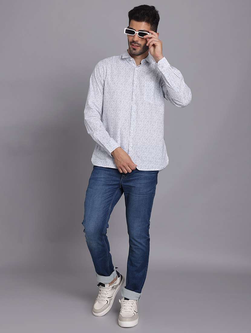 men collared long sleeve regular fit shirt - 22248907 -  Standard Image - 6