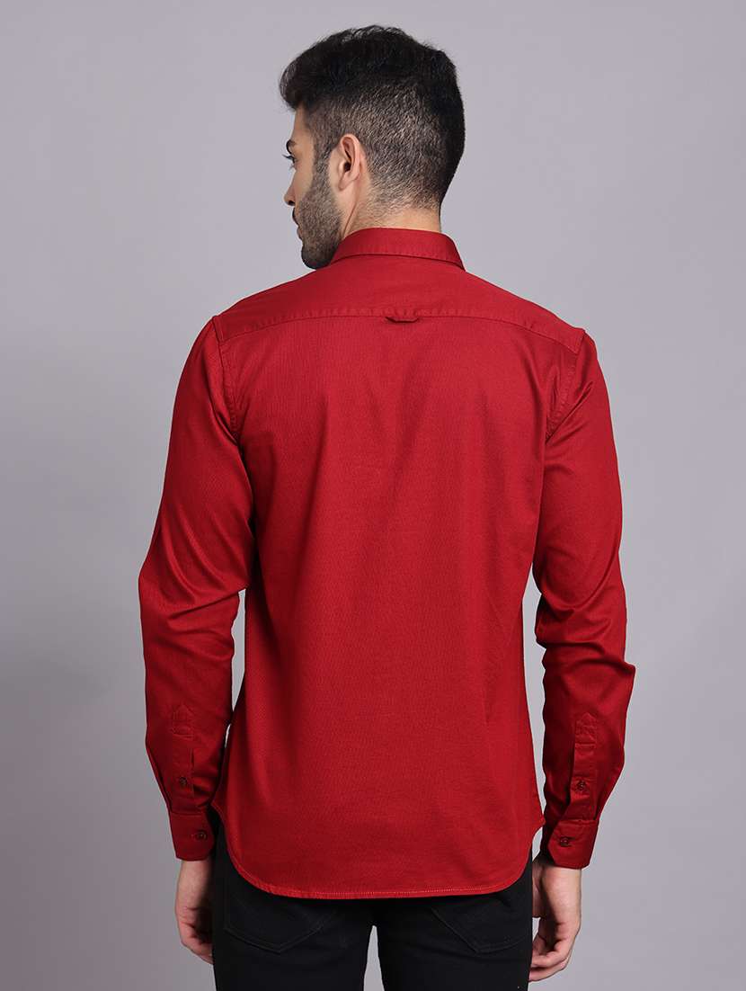 men collared long sleeve regular fit shirt - 22248911 -  Standard Image - 4