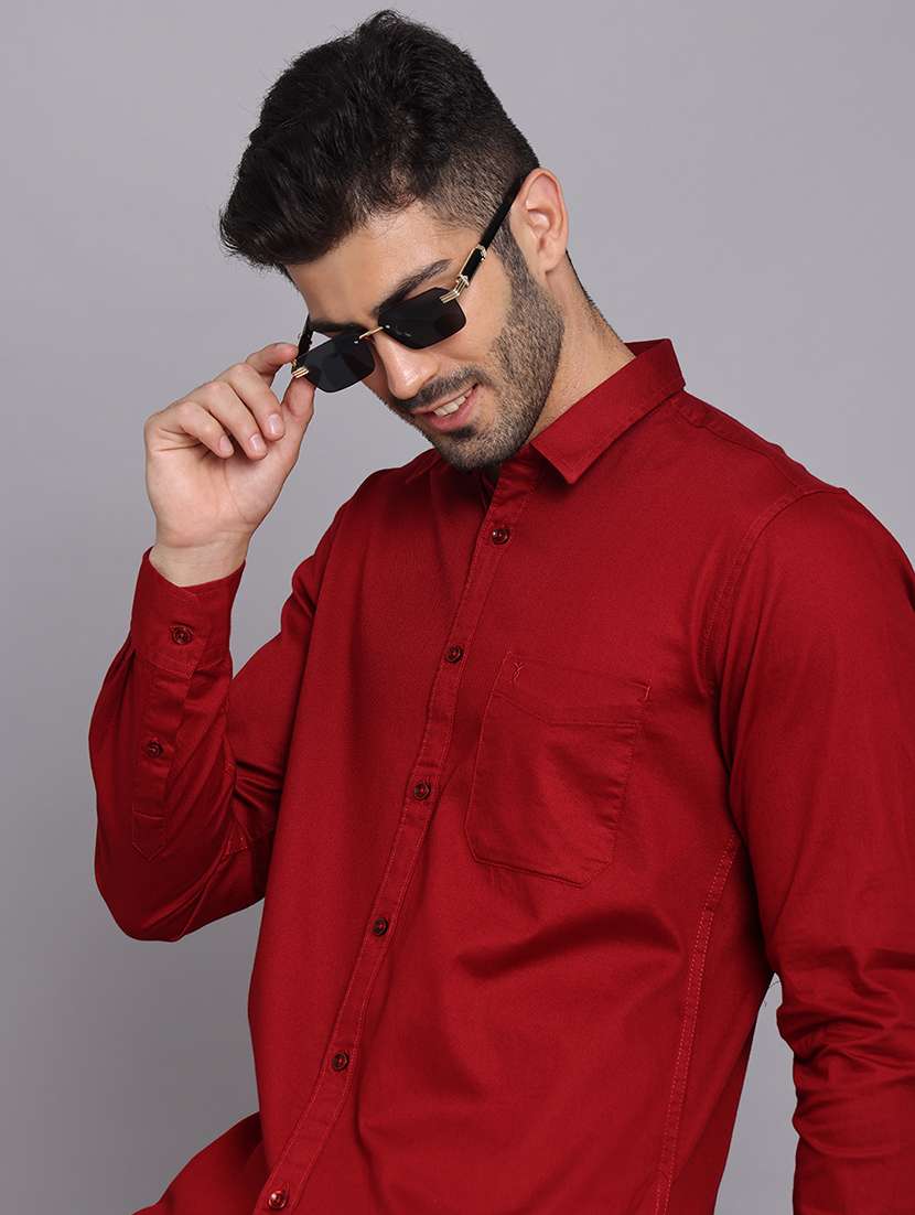 men collared long sleeve regular fit shirt - 22248911 -  Standard Image - 6