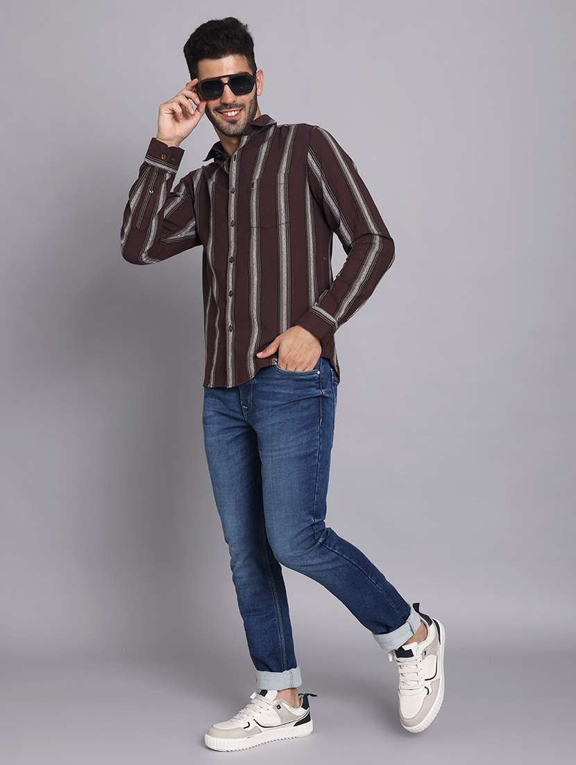 men solid mid rise slim fit jeans - 22248925 -  Standard Image - 6