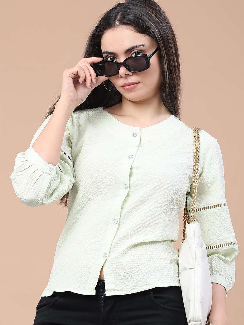 women self designed puff sleeve top