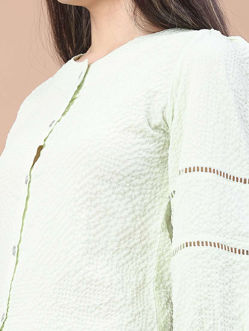 women self designed puff sleeve top - 22249284 -  Standard Image - 4