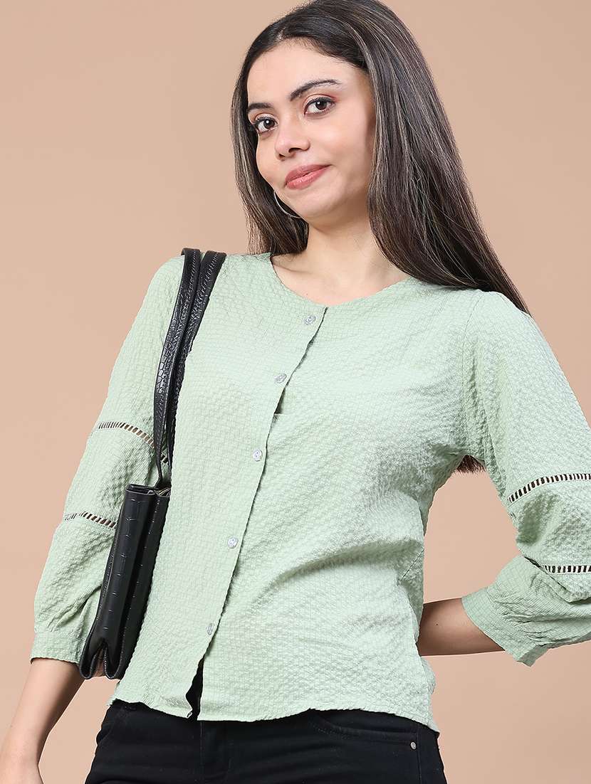 women self designed puff sleeve top