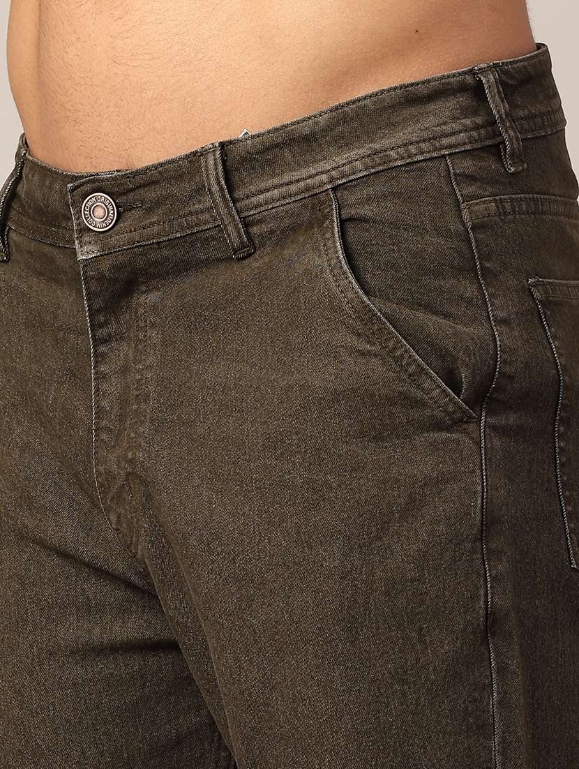 men brown cotton jean - 22249481 -  Standard Image - 1