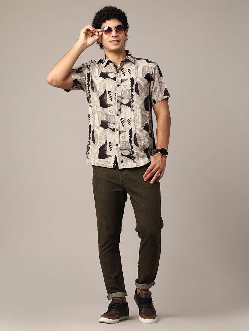 men brown cotton jean - 22249481 -  Standard Image - 4