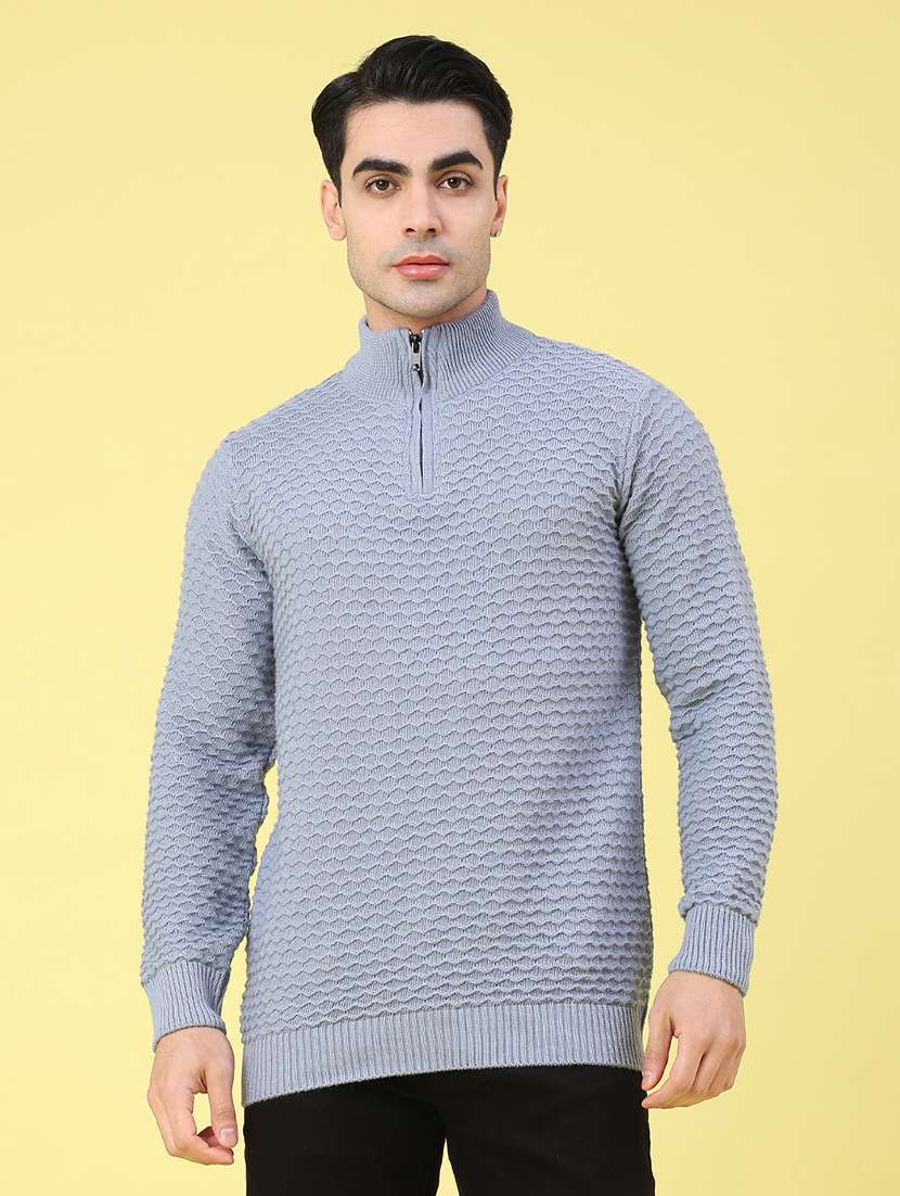 men self design long sleeve regular fit pullover  - 22249488 -  Standard Image - 1