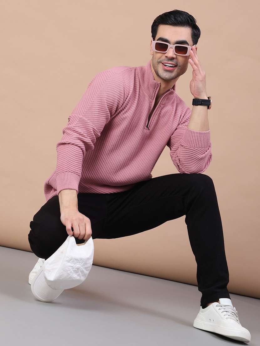 men self design long sleeve regular fit pullover  - 22249503 -  Standard Image - 4