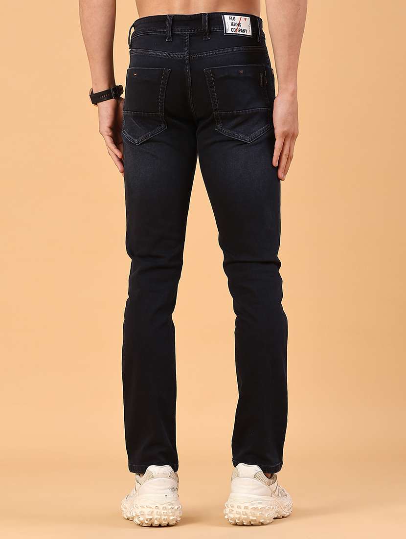men washed mid rise full length slim fit jeans - 22249562 -  Standard Image - 4
