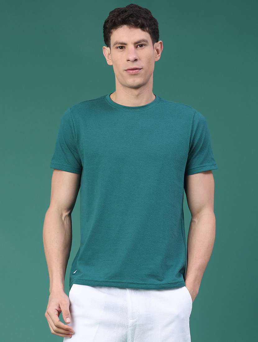 men self design short sleeve regular fit t-shirt - 22249566 -  Standard Image - 1