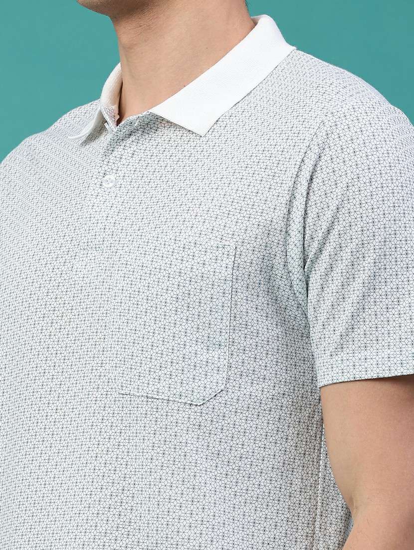men printed short sleeve regular fit polo t-shirt - 22249606 -  Standard Image - 4