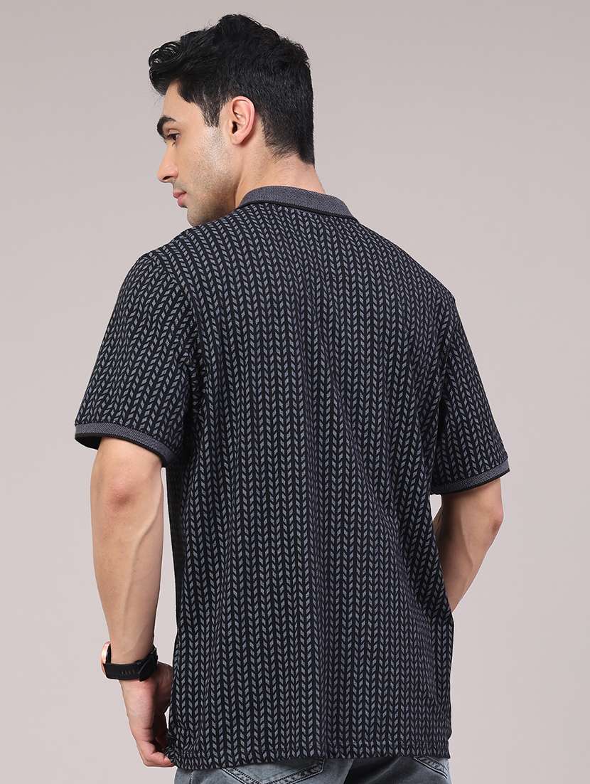 men printed short sleeve regular fit polo t-shirt - 22249609 -  Standard Image - 4