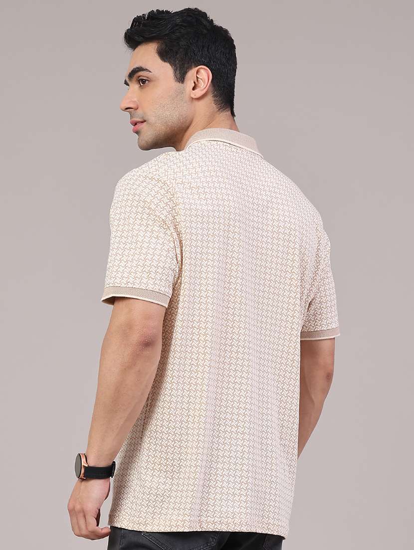 men printed short sleeve regular fit polo t-shirt - 22249610 -  Standard Image - 4