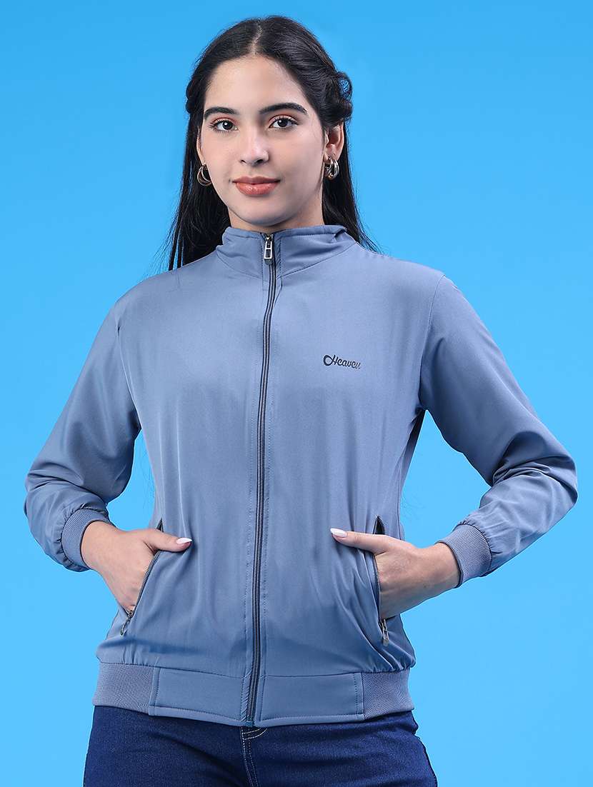 Women Solid Long Sleeve Regular Jacket - 22249622 -  Standard Image - 1
