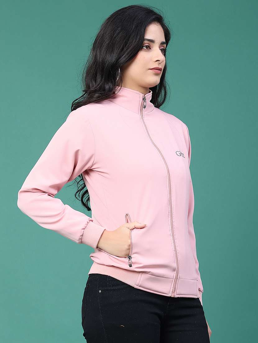 Women Solid Long Sleeve Regular Jacket - 22249627 -  Standard Image - 1