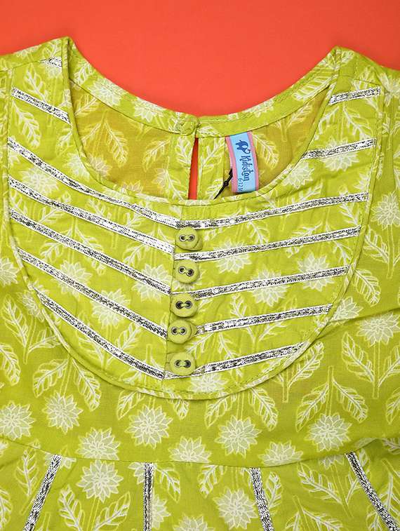 girls printed kurta and sharara with dupatta set  - 22249767 -  Standard Image - 4