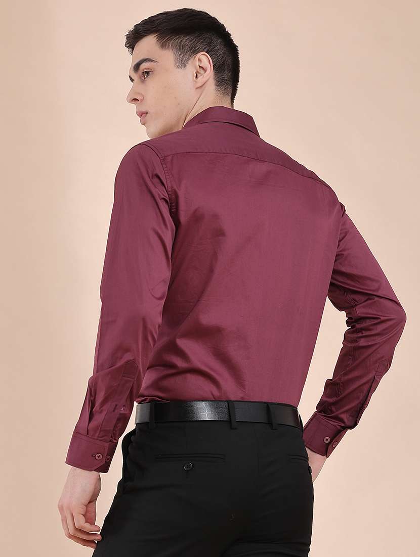 men solid long sleeves formal shirt - 22249791 -  Standard Image - 4