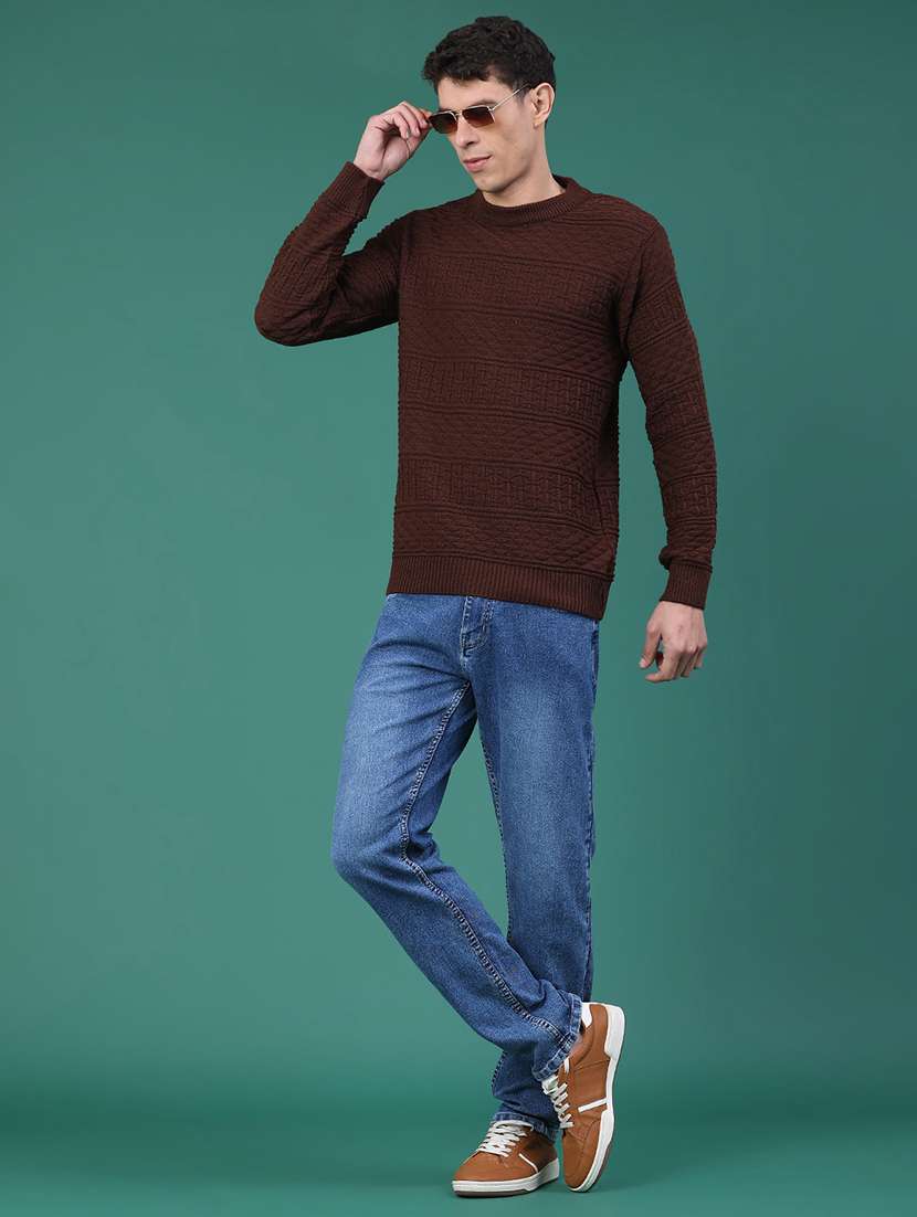men self designed long sleeve pullover - 22249802 -  Standard Image - 4