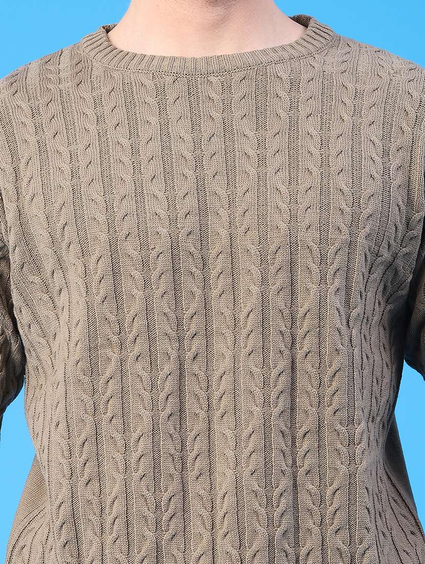 men self design long sleeve regular fit pullover  - 22249849 -  Standard Image - 4