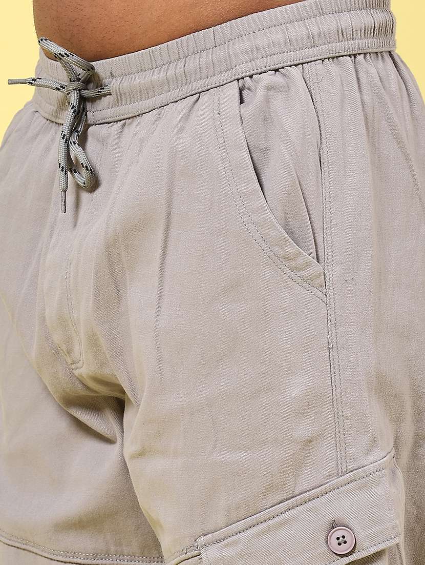 men grey cotton cargo - 22249887 -  Standard Image - 1