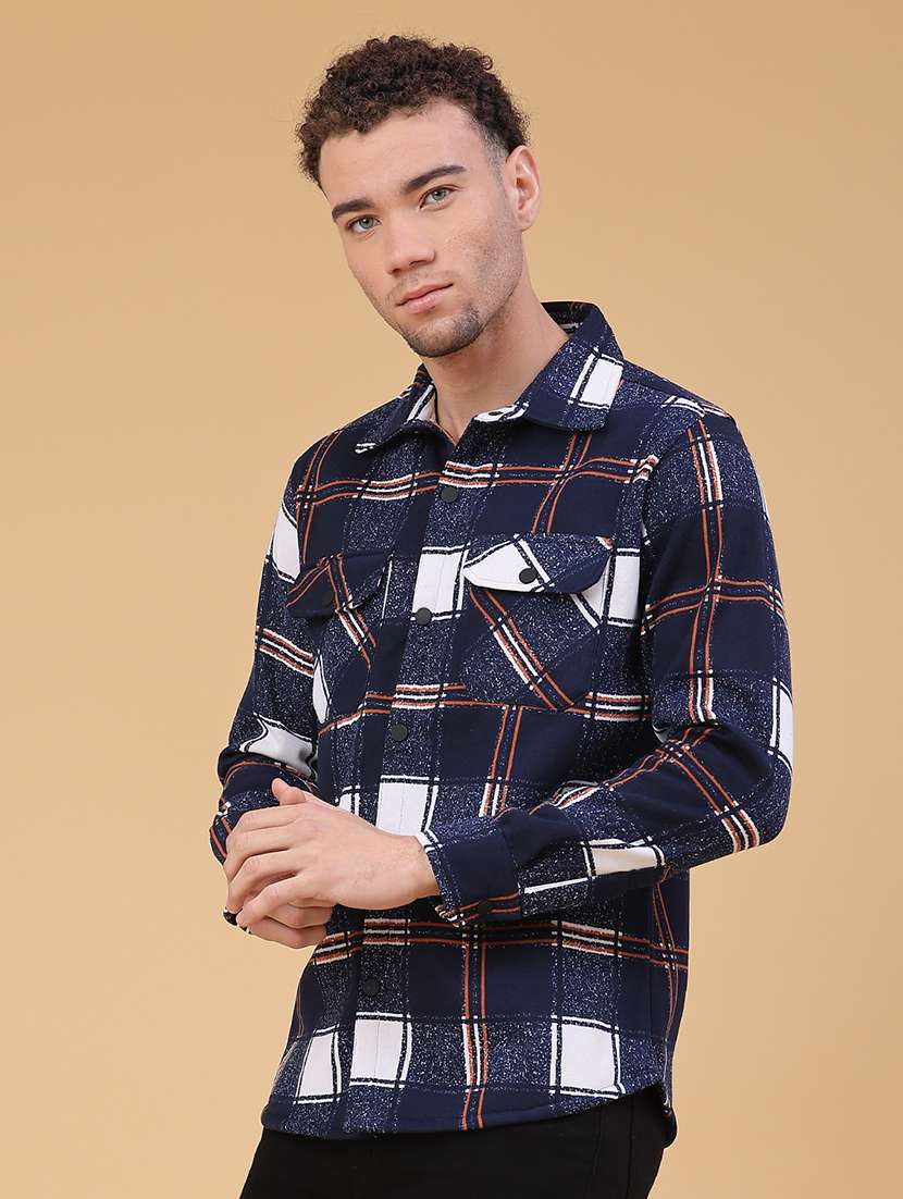 men checkered long sleeve regualr fit casual shirt - 22249894 -  Standard Image - 1