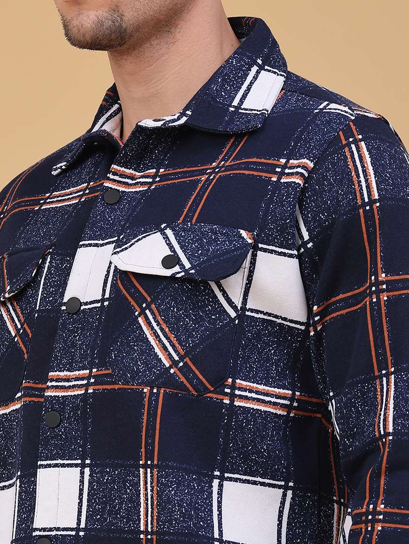 men checkered long sleeve regualr fit casual shirt - 22249894 -  Standard Image - 4