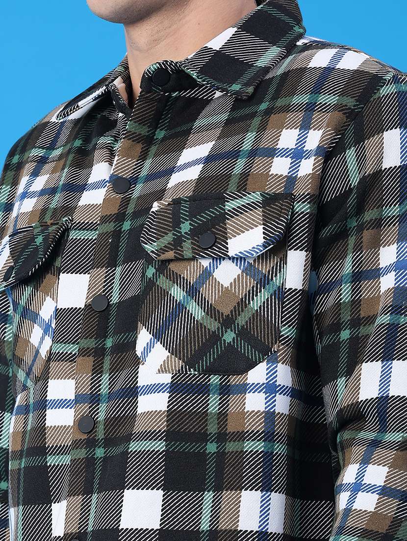 men checkered long sleeve regualr fit casual shirt - 22249896 -  Standard Image - 4