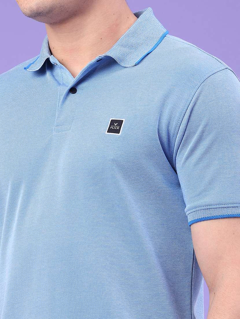 men solid short sleeve regular fit polo t-shirt - 22250022 -  Standard Image - 4