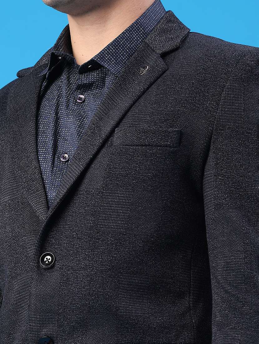 men solid long sleeve single breasted blazer - 22250092 -  Standard Image - 4