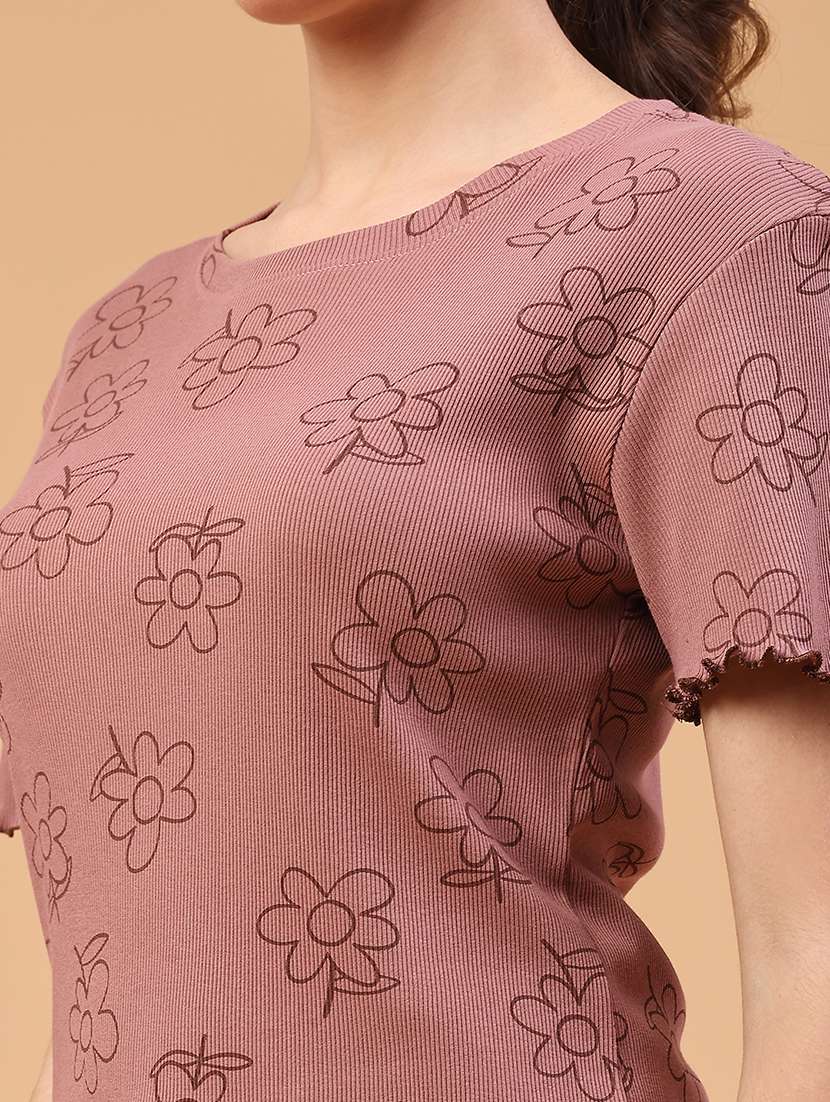 women printed short sleeve t-shirt - 22250135 -  Standard Image - 4